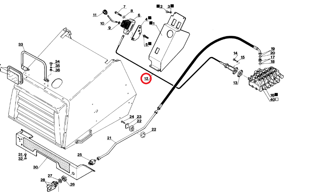 КАБЕЛЬ РАСПРЕДЕЛИТЕЛЯ MANITOU MLT 189268 OEM