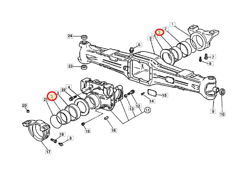 ВТУЛКА ПОДВЕСКИ ПЕРЕДНИЙ МОСТ MANITOU MT MVT MLT
