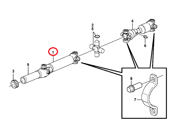 ПЕРЕДНИЙ ПРИВОДНОЙ ВАЛ VOLVO BL60 BL70 BL71 11886355