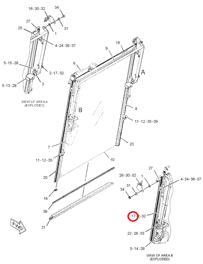 ПРИВОД ЗАДНЕГО СТЕКЛА CAT 428E 444F 422F 3151311 STABILUS OEM