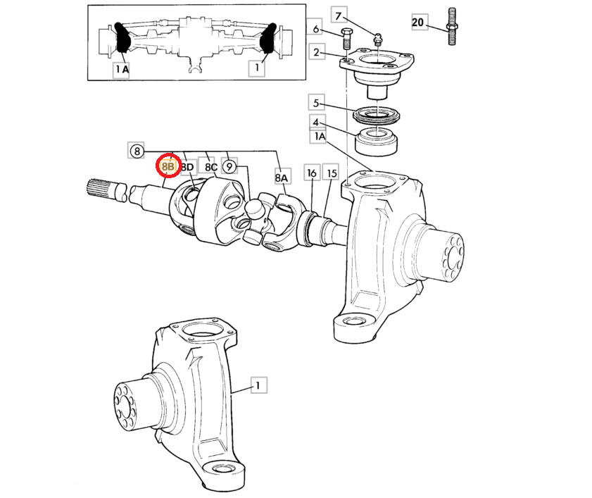 ПОЛУОСЬ ДЛИННЫЙ ПЕРЕДНИЙ JCB 535-95 531-70 914/70042