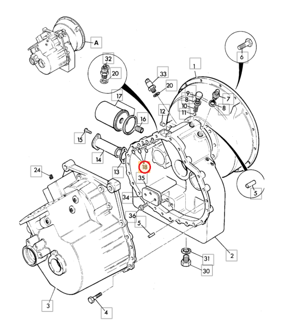 УПЛОТНЕНИЕ КОРОБКИ ПЕРЕДАЧ JCB 3CX 4CX 828/00236