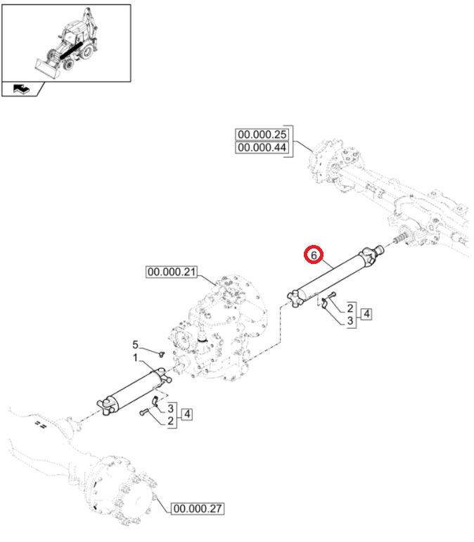 ПЕРЕДНИЙ ПРИВОДНОЙ ВАЛ NEW HOLLAND B110B 84120458