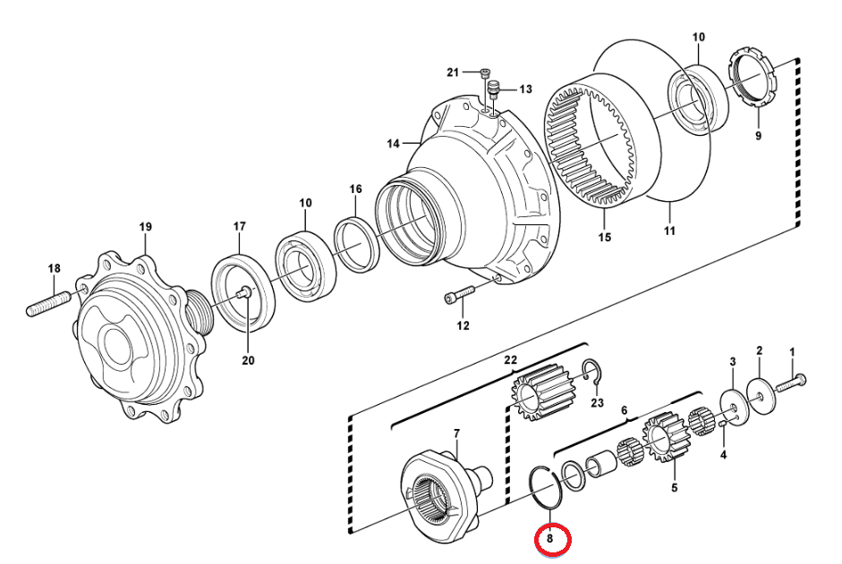 ЗАЩИТА ПОЛУОСИ ЗАДНЯЯ VOLVO BL71 11716594
