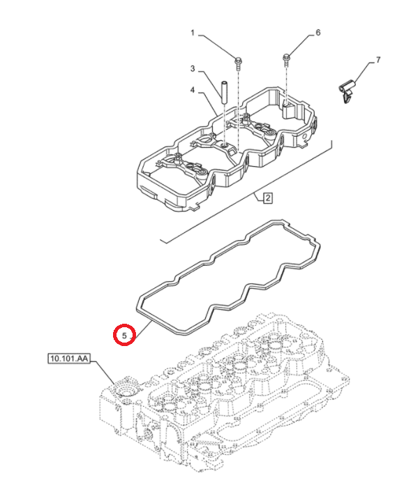 ПРОКЛАДКА КРЫШКИ КЛАПАНА CASE MAXXUM 504070039