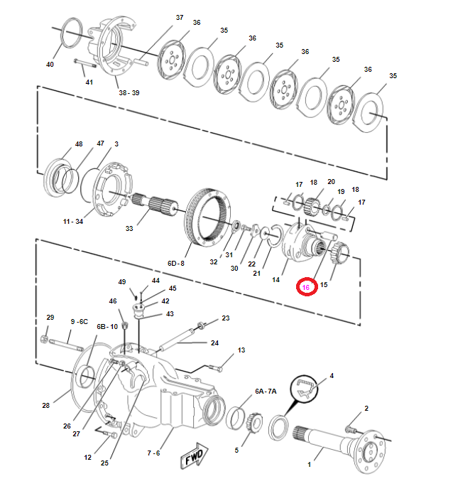 ВАЛ МОСТА CAT 428 B C D 430D 416 424D 9R2421