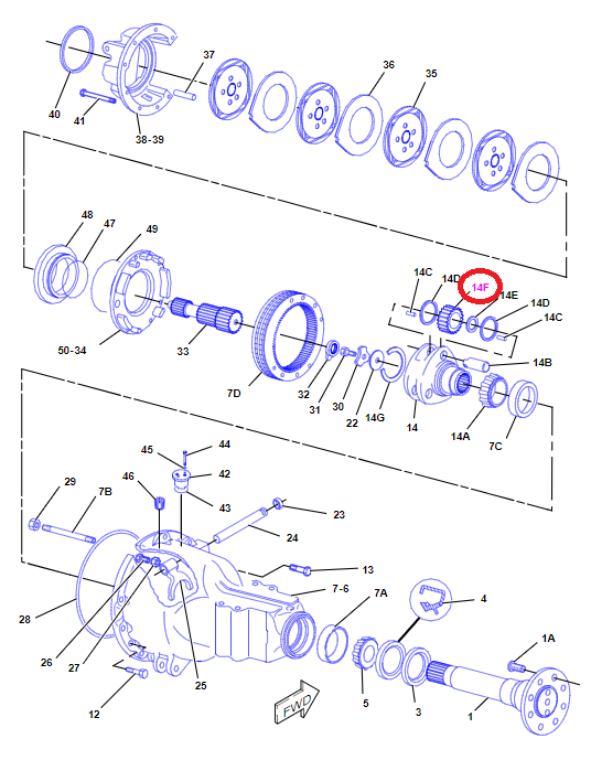 СПУТНИКОВЫЙ МОСТ СЗАДИ CAT 428 B C D 416C 442D 9R2422
