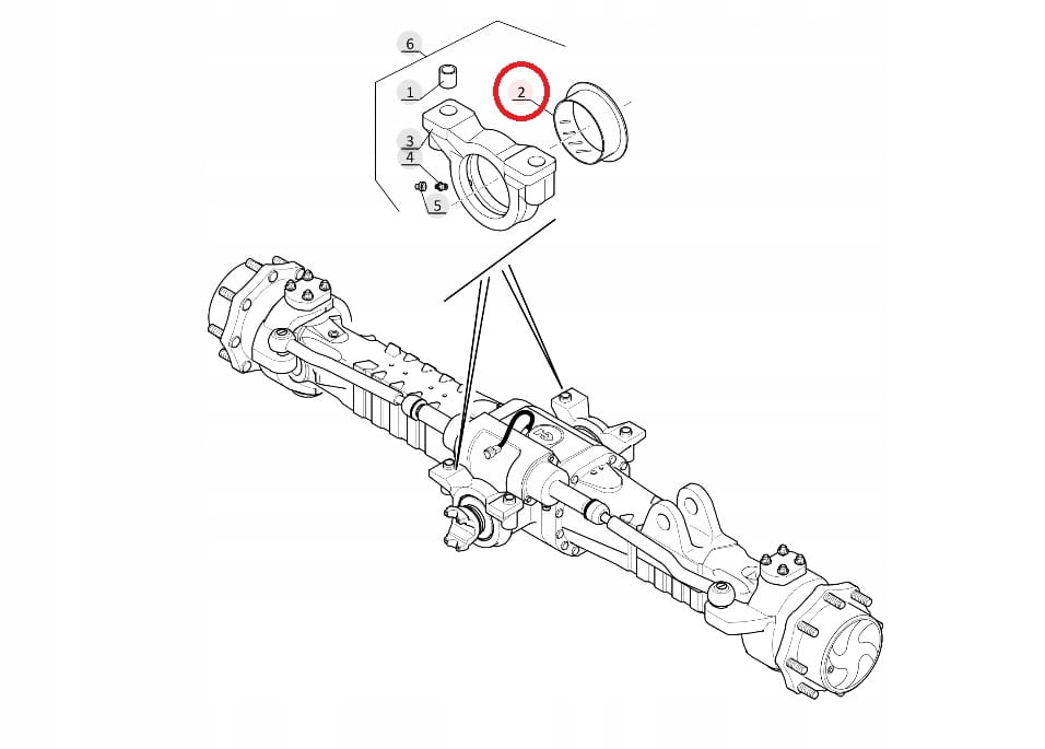ВТУЛКА ПОДВЕСКИ МОСТА JOHN DEERE SPICER OEM
