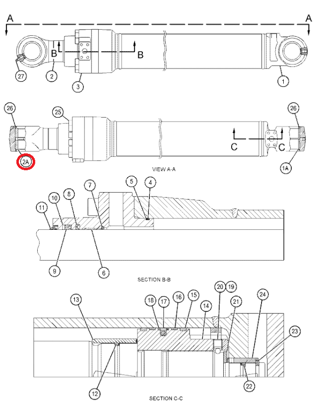 Втулка привода ковша CAT 318C 319C M322C 80X95X100