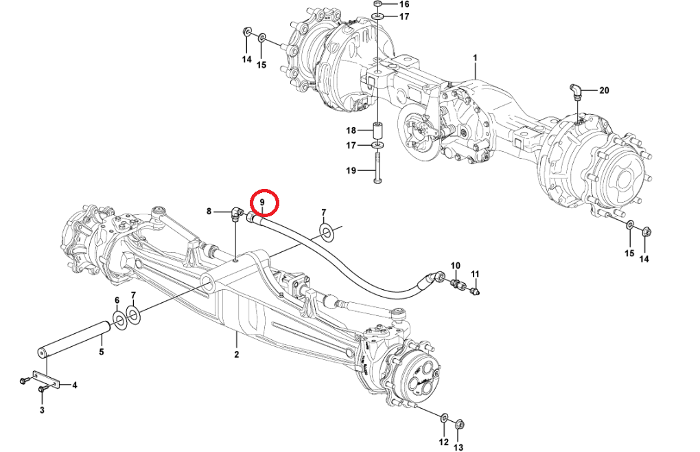 ШЛАНГ СИСТЕМЫ ПОДВЕСКИ VOLVO BL60 61 70 71 11888494
