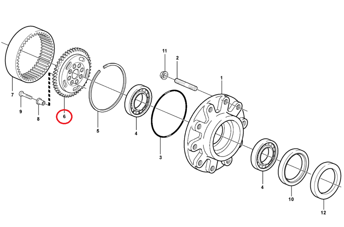 СТОЙКА ДЛЯ КРЕПЛЕНИЯ ВЕНКА VOLVO BL70 71 11709362