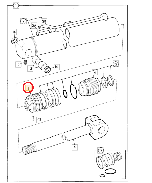 ПОРШЕНЬ ПРИВОДА JCB 3CX 4CX 595/10061