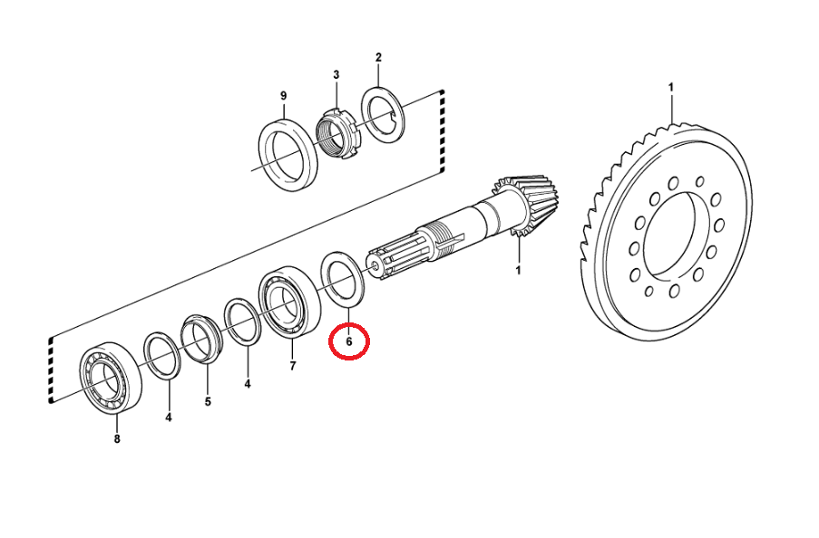 ШАЙБА НА ВАЛУ АТАКИ VOLVO BL60 BL71 11709297