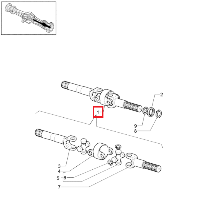 ПОЛУОСЬ ПОЛНЫЙ CARRARO 131219