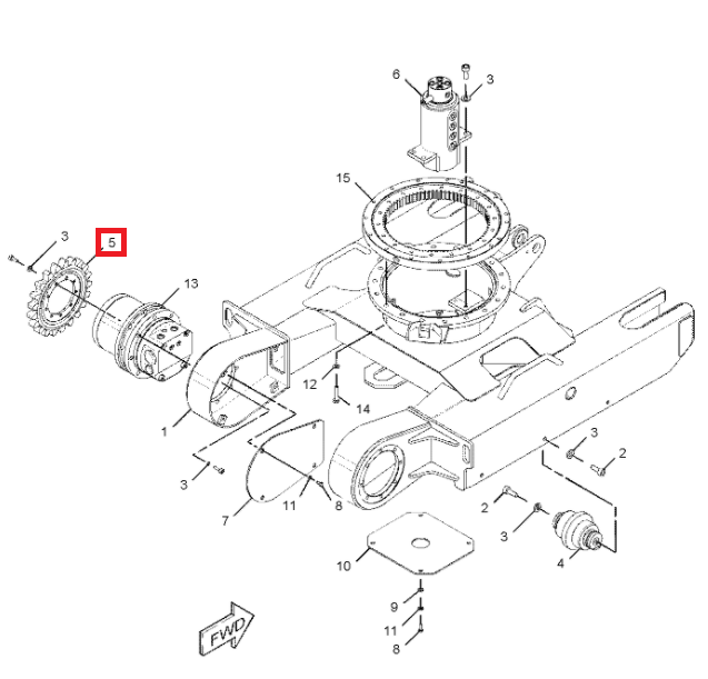 ПРИВОДНОЕ КОЛЕСО CAT MINI 301.7 D 301.4 C 3813033