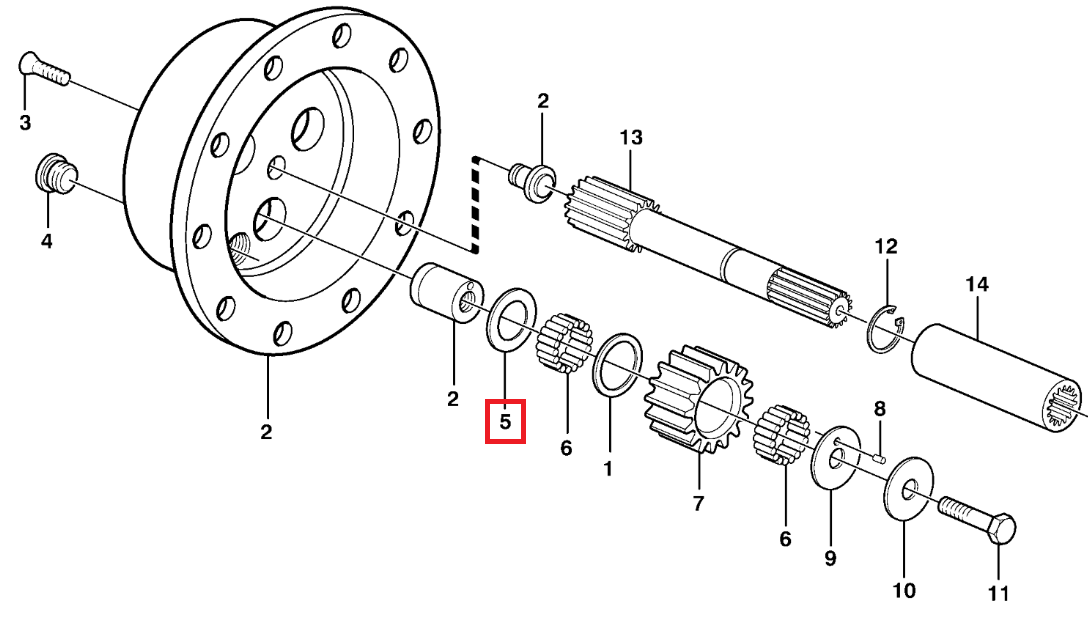 ШАЙБА ШЛЯПА VOLVO BL71 11709371