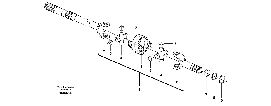 ПОЛУОСЬ КОРОТКИЙ ПЕРЕДНИЙ NEW HOLLAND 555/575/655/675 E