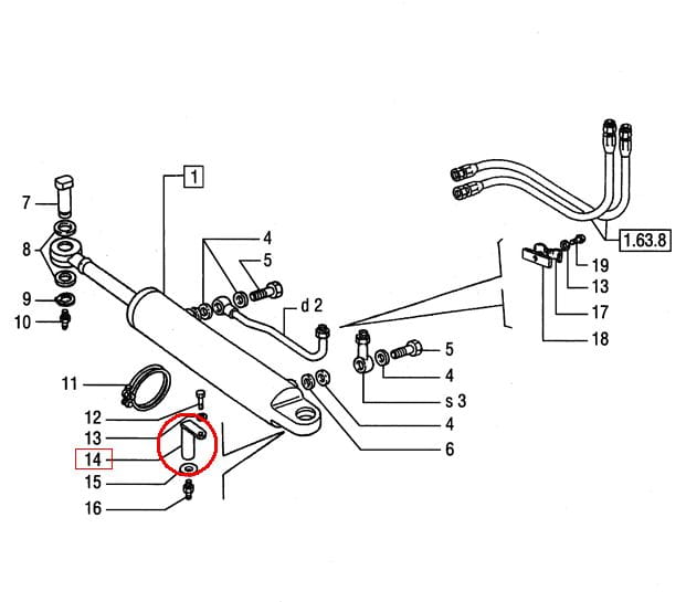 ШТИФТ ТОРСИОННОГО ПРИВОДА NEW HOLLAND CASE 5142236