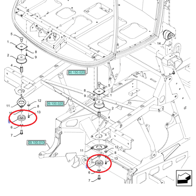 АМОРТИЗАТОР NEW HOLLAND CASE CNH 87022202