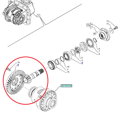 ATAK NEW HOLLAND CASE CNH 5801691579