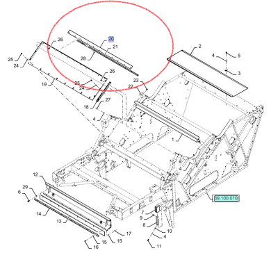 Fartuch NEW HOLLAND CASE CNH 87542439