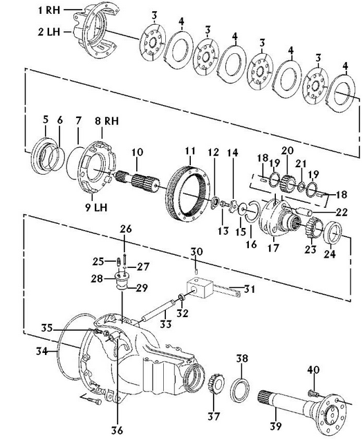 КОМПЛЕКТ ПРОКЛАДОК NEW HOLLAND LB B 47123297