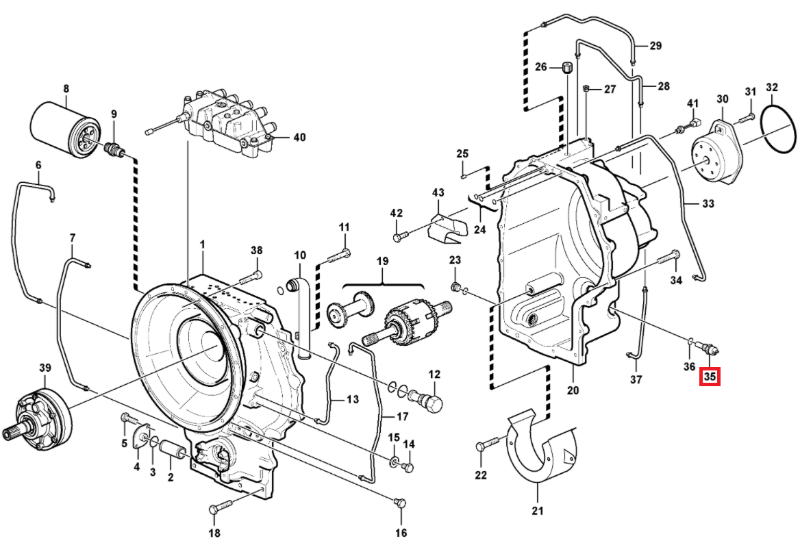 ДАТЧИК СКОРОСТИ КОРОБКИ ПЕРЕДАЧ VOLVO BL70B 17200453 OEM