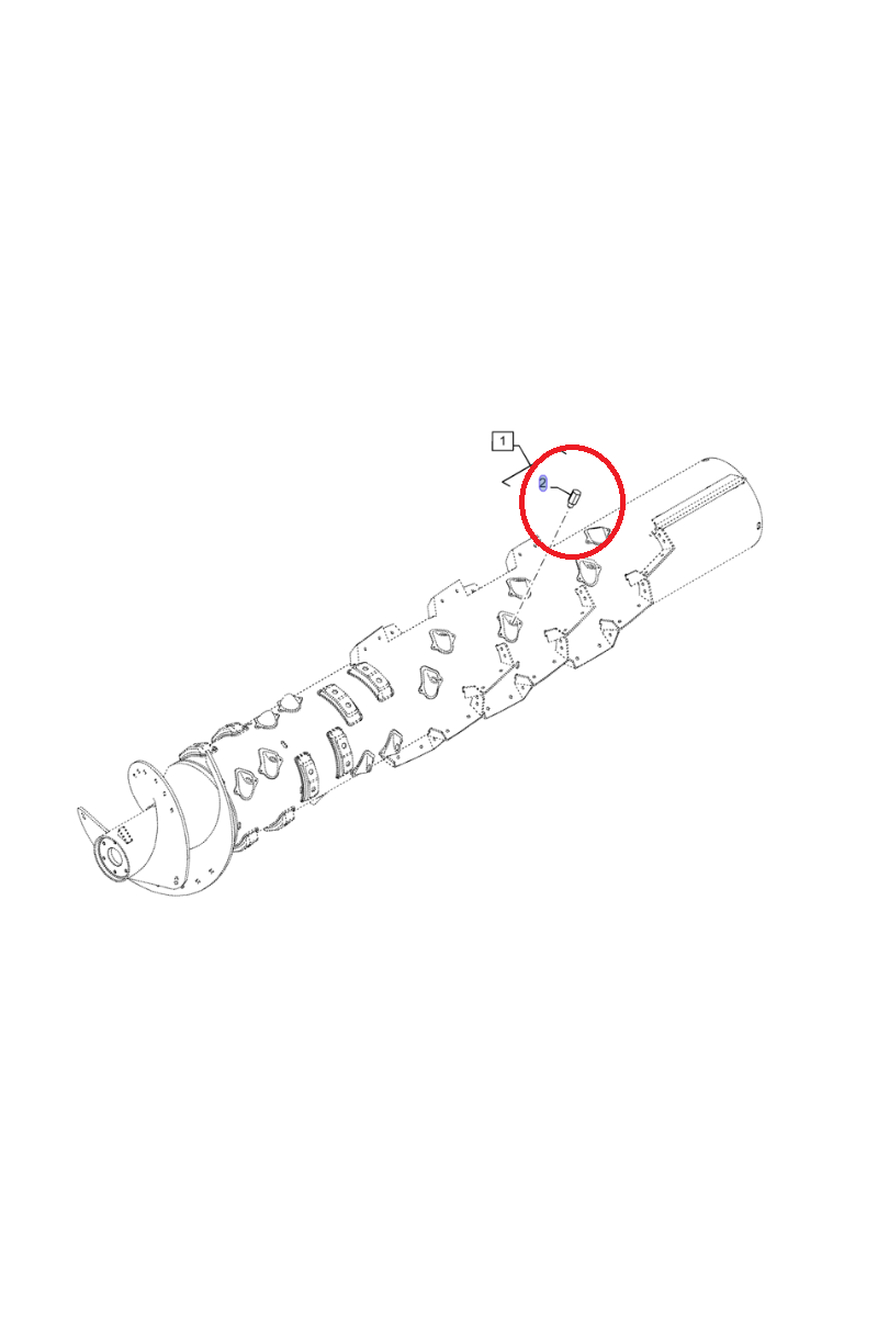 Лопасти ротора 76 мм NEW HOLLAND CNH 9845841 - 89845841 - 87555194