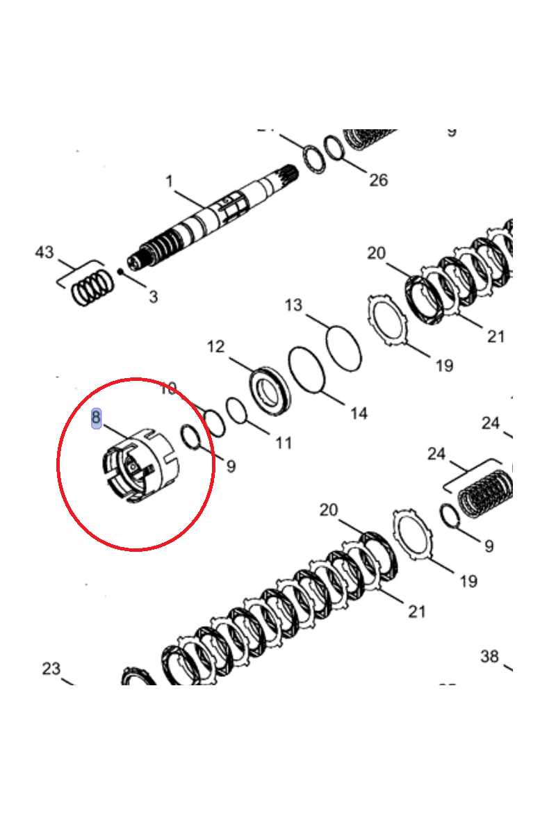 Корзина сцепления NEW HOLLAND CNH 220617A1-86987595