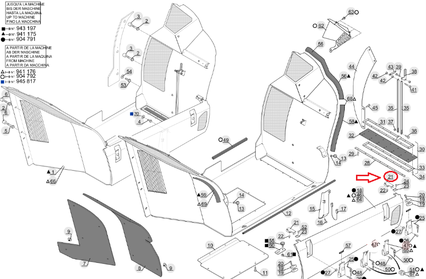 ЗАМОК КЛАПАНА MANITOU 593698 MLT MT MLT-X MHT OEM