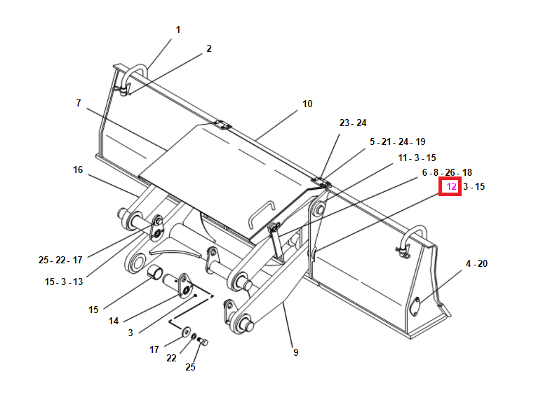 ШТИФТ CAT 1149389 2483214A