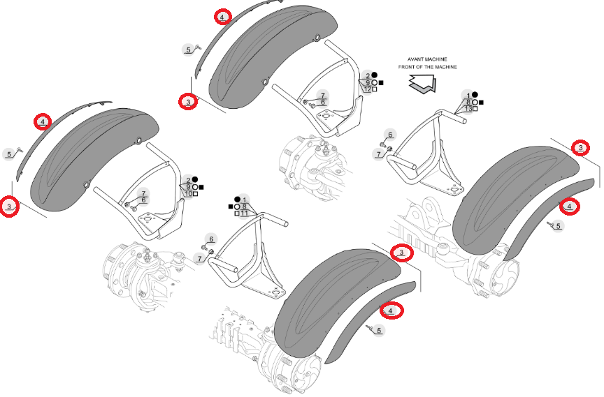 КРЫЛО MANITOU MLT MLT-X MHT MHT-X 298678 СПРАВА
