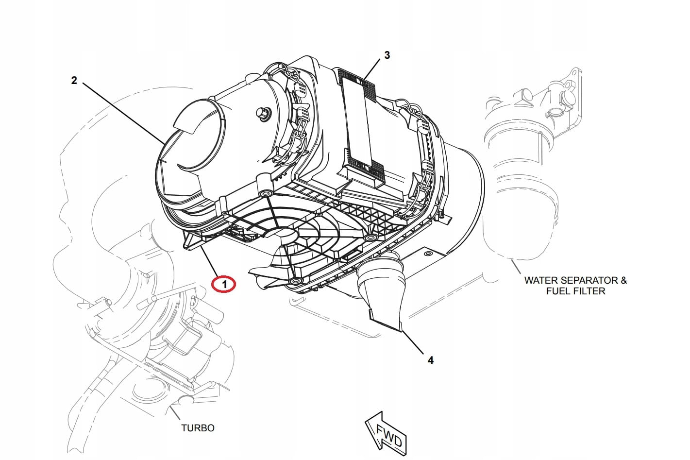 Воздушный фильтр CAT 3466687 C30400 / 1