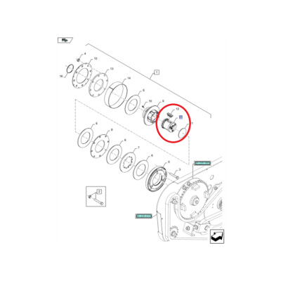 Ступица сцепления для пресса New Holland CNH 47598882