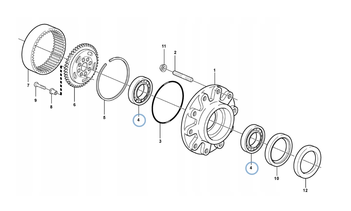 ПОДШИПНИК СТУПИЦЫ VOLVO BL 71 70 TIMKEN