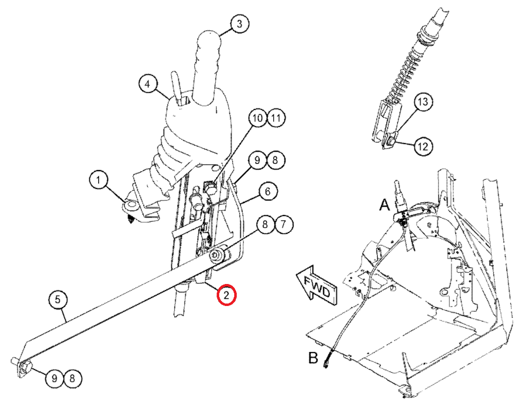 ДАТЧИК РУЧНОГО ТОРМОЗА CAT 428 C D E 1545416