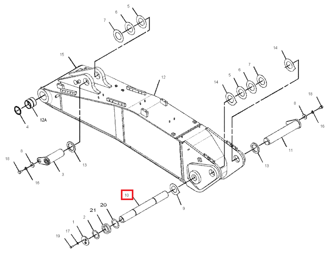 ШТИФТ ПРИВОДА BOOM CAT 320B 320D 323D 1762278