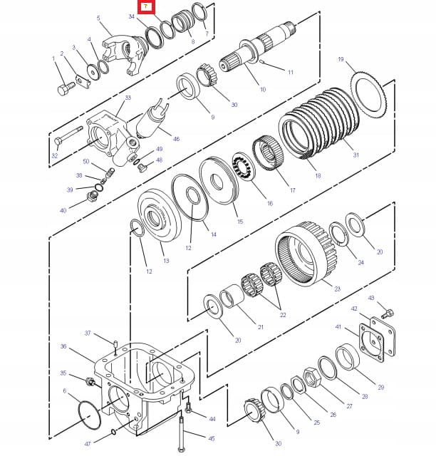 УПЛОТНЕНИЕ ВАЛА СЦЕПЛЕНИЯ CAT 428B C D E 9U8886