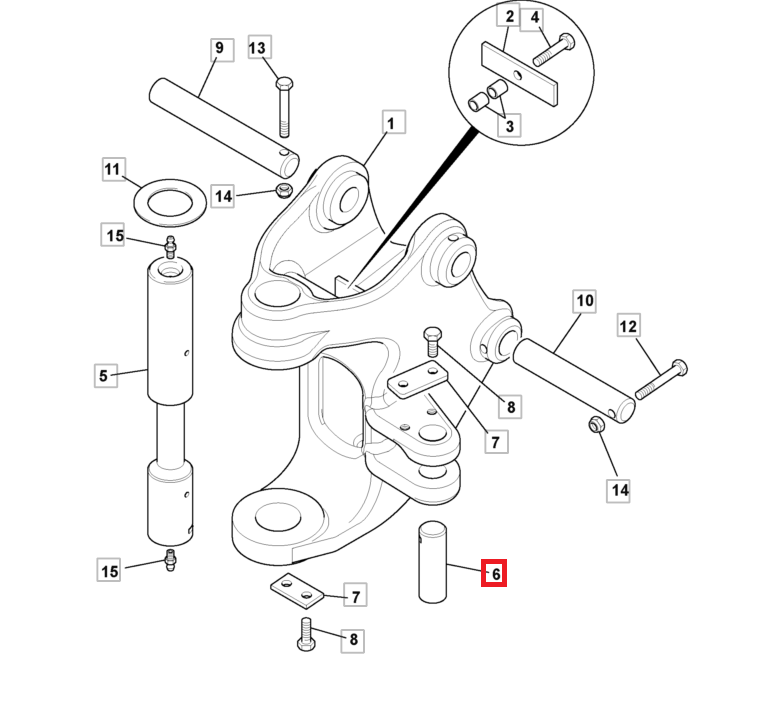 ШТИФТ ПРИВОДА ВРАЩЕНИЯ JCB 8014 8018 811/90440