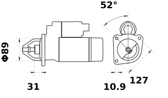 СТАРТЕР 12V VOLVO BL60 BL61 BL70 BL71 20405828