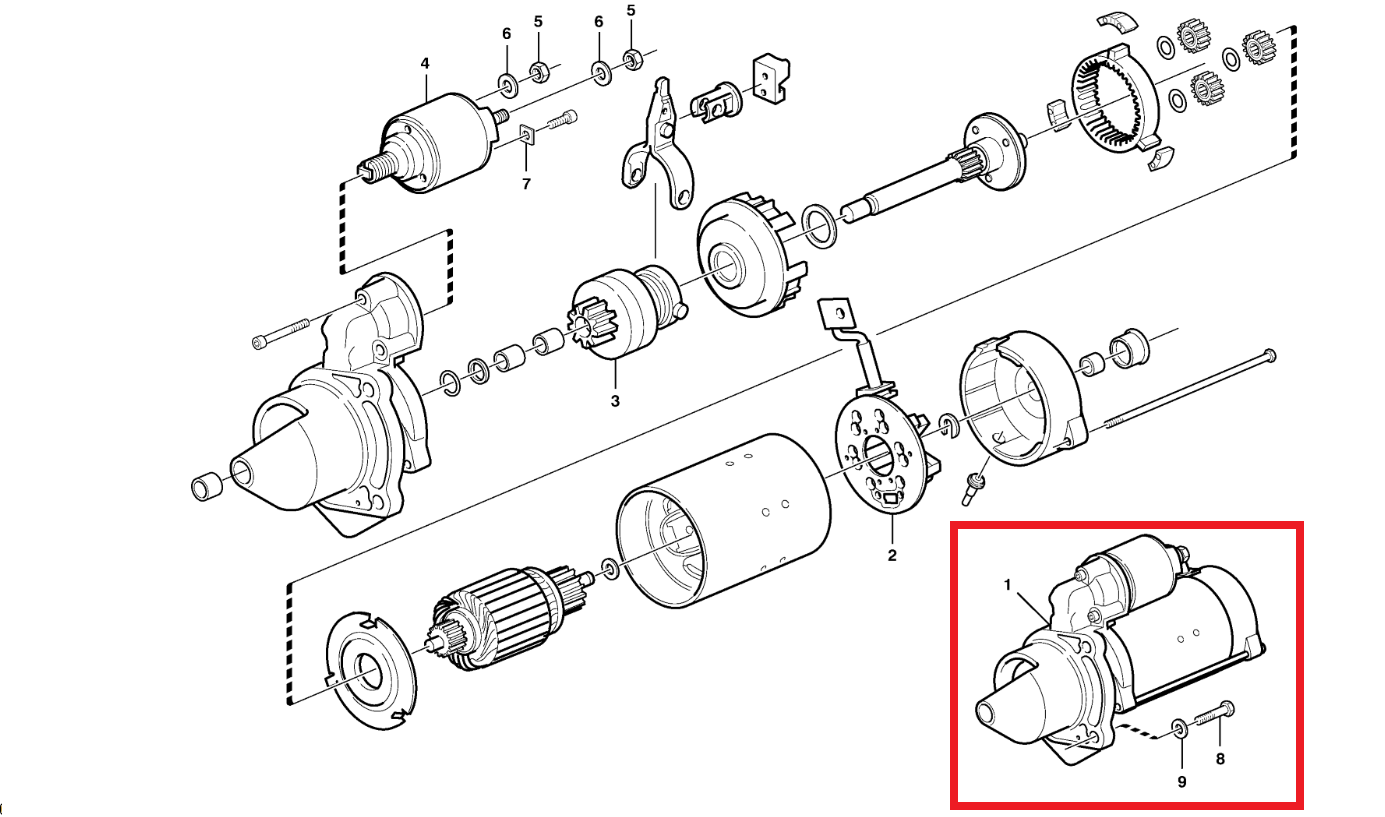 СТАРТЕР 12V MERLO 3513 20405828