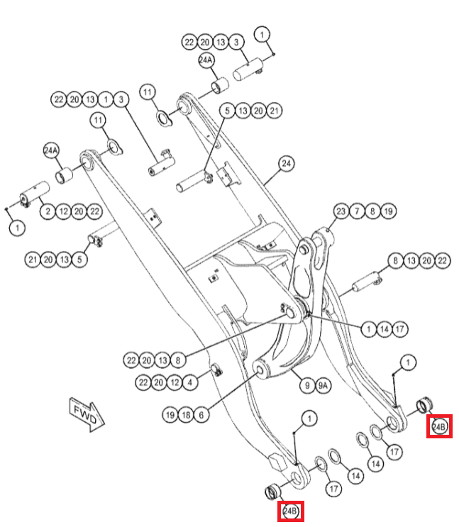 РУКАВ КОНЕЦ РУКИ CAT 906H 907H 908H 3249501