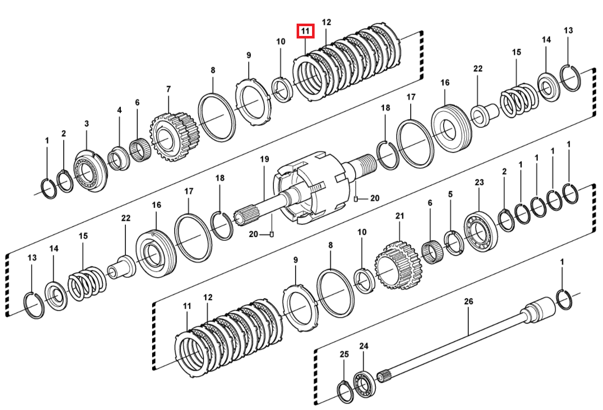 ПРОКЛАДКА КОРОБКИ ПЕРЕДАЧ VOLVO BL 60 71 11709086