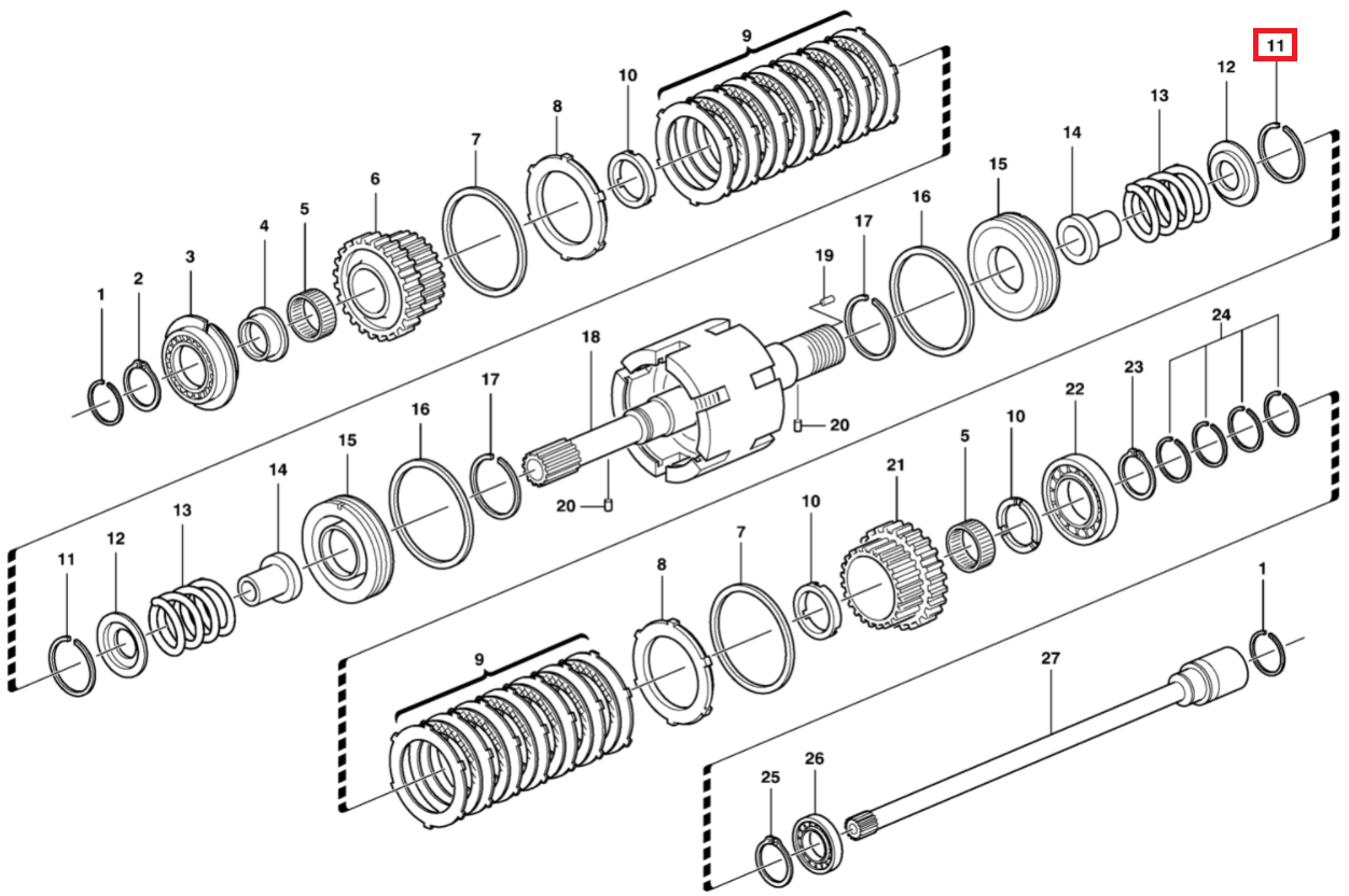 СЕГЕР СЦЕПЛЕНИЯ VOLVO BL60 70 71 11709088