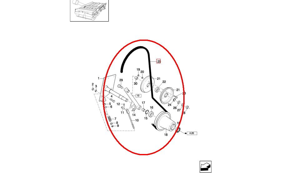 ПОЯС ПОДСЕВНОГО УСТРОЙСТВА NEW HOLLAND CASE 84817621
