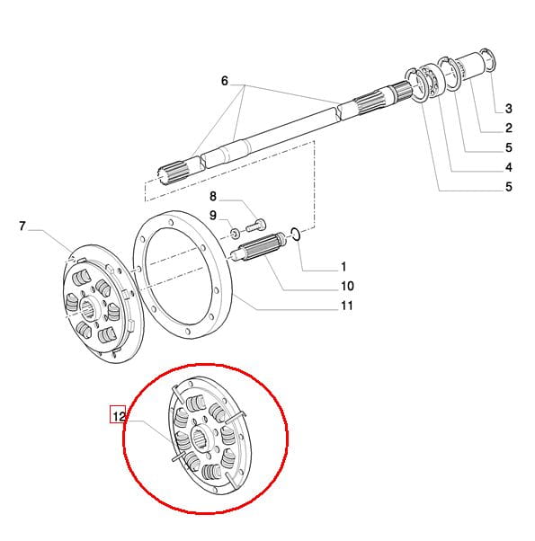 ДИСК СЦЕПЛЕНИЯ - ДЕМПФИРУЮЩИЙ NEW HOLLAND CASE STEYR 87302871-87542609