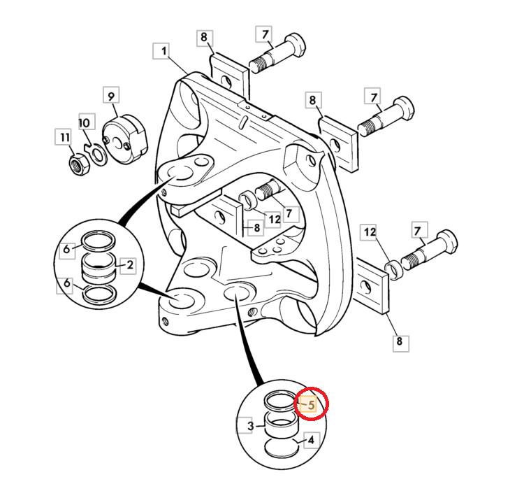 ПРОКЛАДКА ПРИВОДА ВРАЩЕНИЯ JCB 3,4,5 CX 123/04237