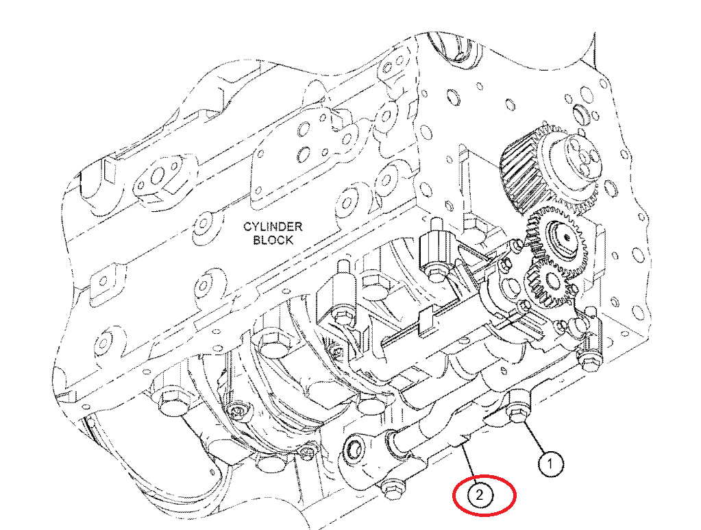 МАСЛЯНЫЙ НАСОС ДВИГАТЕЛЯ CAT 416D 432D 432E 225-8329