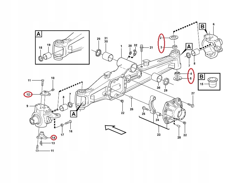 КОМПЛЕКТ КРОССОВЕРА VOLVO BL70 BL71 CARRARO OEM