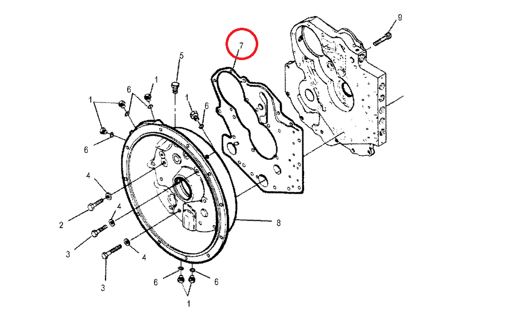 ПРОКЛАДКА ПОД КОРПУС ЗАМЕНЫ CAT TH62 63 8I4335